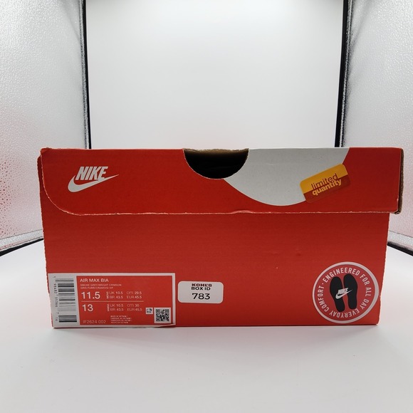 Nike Air‎ Max BIA Shoes Mens Size 11.5 Smoke Grey Sneaker IF2624 002 NEW in Box